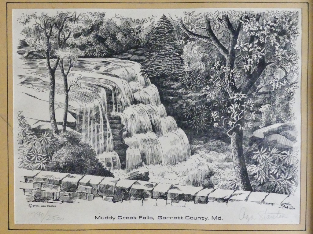 Art print of Muddy Creek Falls by Aza Stanton.